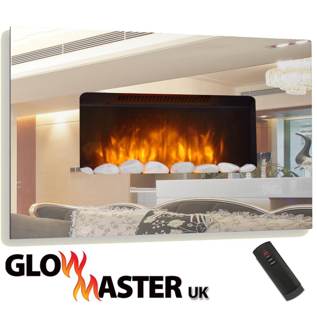 Glowmaster Balmoral Widescreen Wall Mounted Electric Mirror Glass