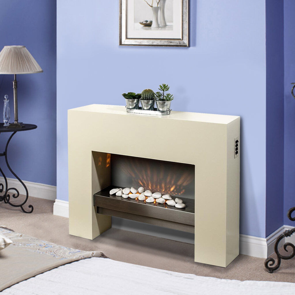 Glowmaster Electric MDF Surround Flicker Flame Fireplace Milano