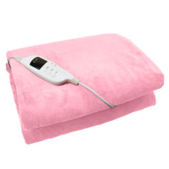 BLUSH PINK ELECTRIC THROW