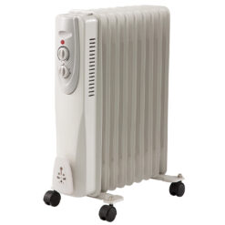 2000W 9 Fin White Oil Filled Radiator