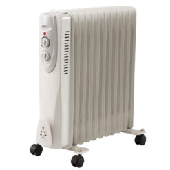 2500W 11 Fin White Oil Filled Radiator